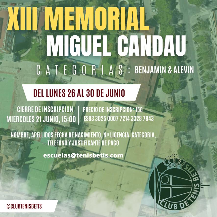XIII MEMORIAL MIGUEL CANDAU